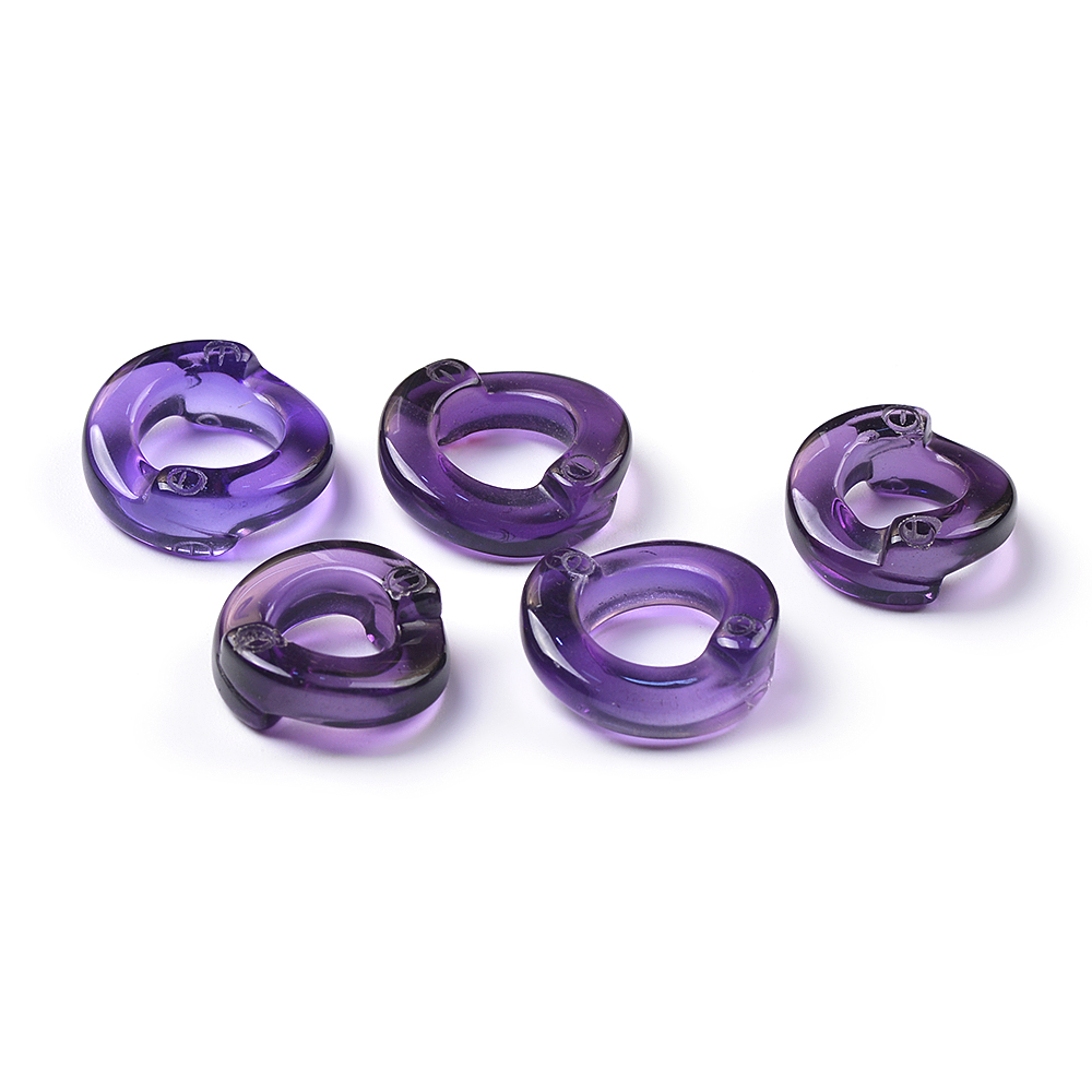 Purple Glass Crystal Circle