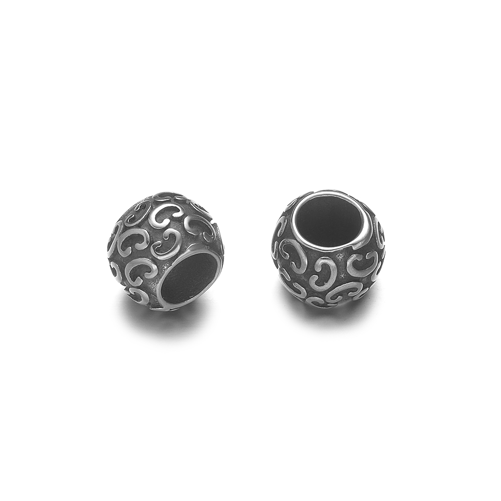 Stainless Steel Large Hole Beads