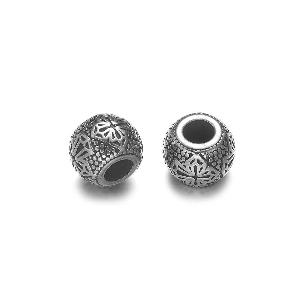 Stainless Steel Large Hole Beads