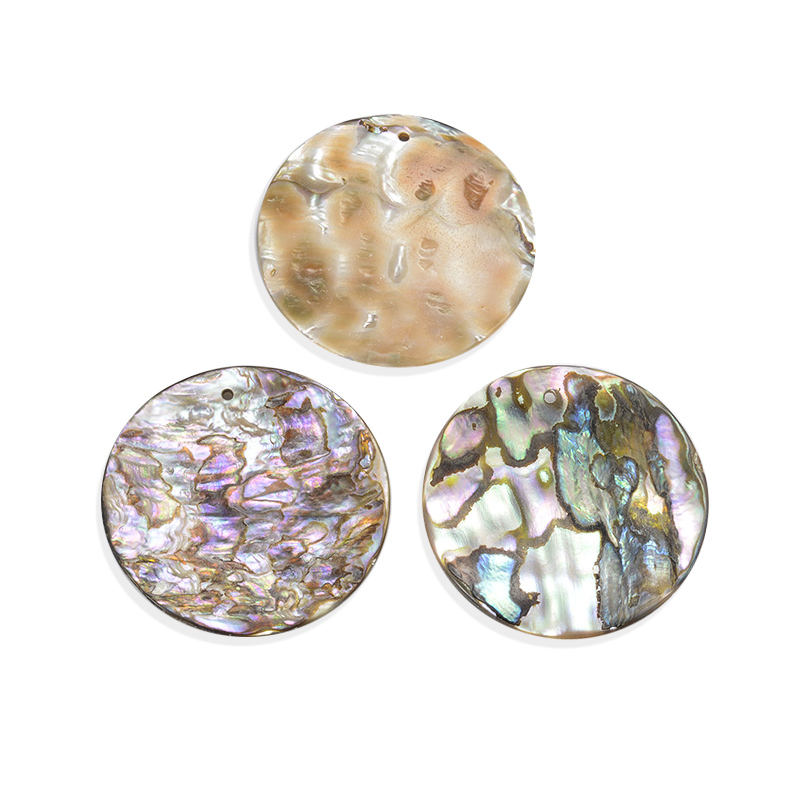 Abalone Shell Coin Pendant