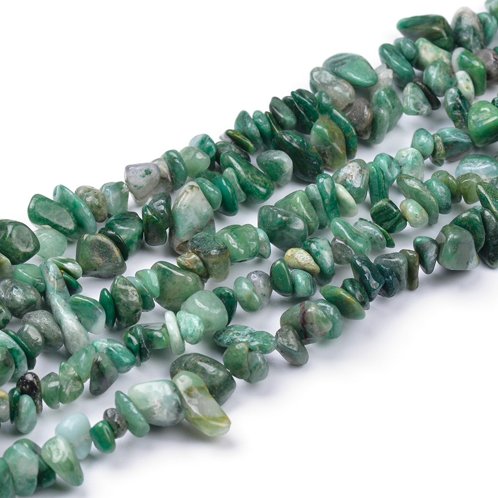 African Jade Chips, 32 Inches Long
