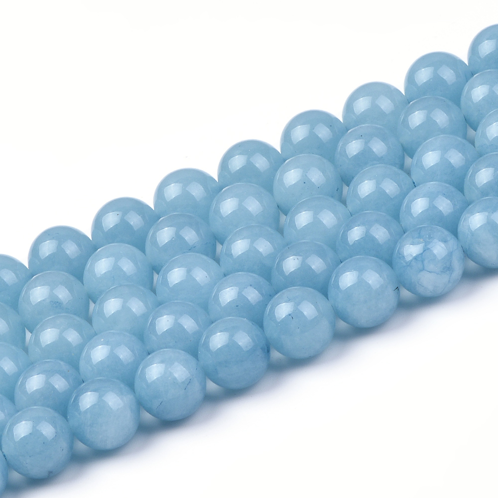 Dyed Blue Sponge Quartz Rounds