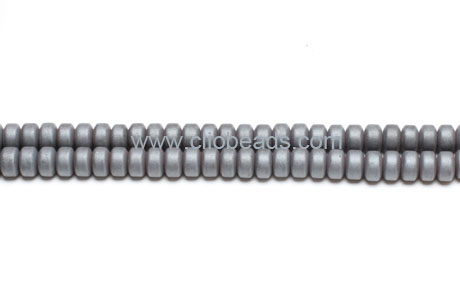 Frosted Hematite Wheels