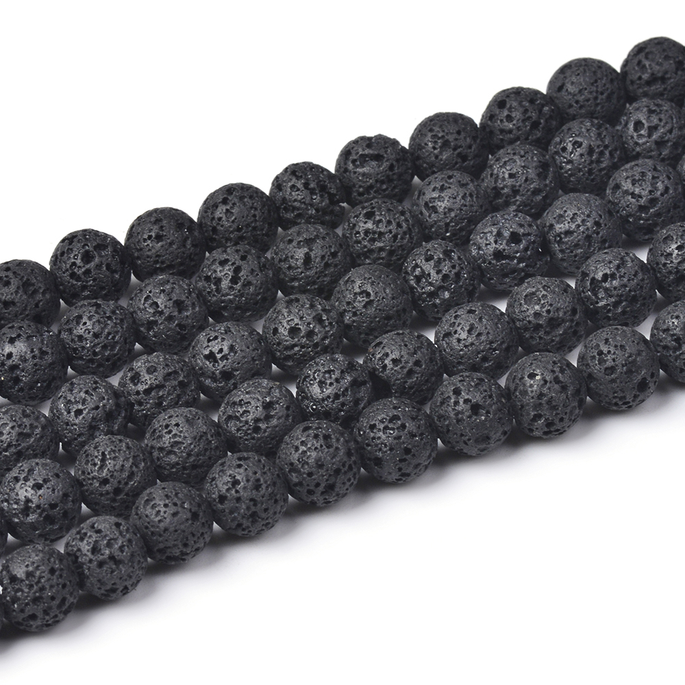 Lightweight Lava Rock Round Beads