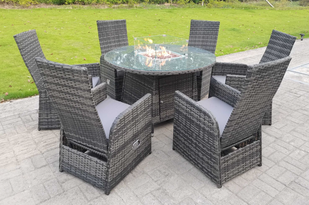 6 Chair+Large Round Table